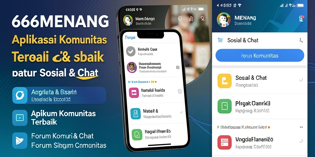Tampilan antarmuka aplikasi Forum Komunitas 666MENANG yang menarik dan interaktif.