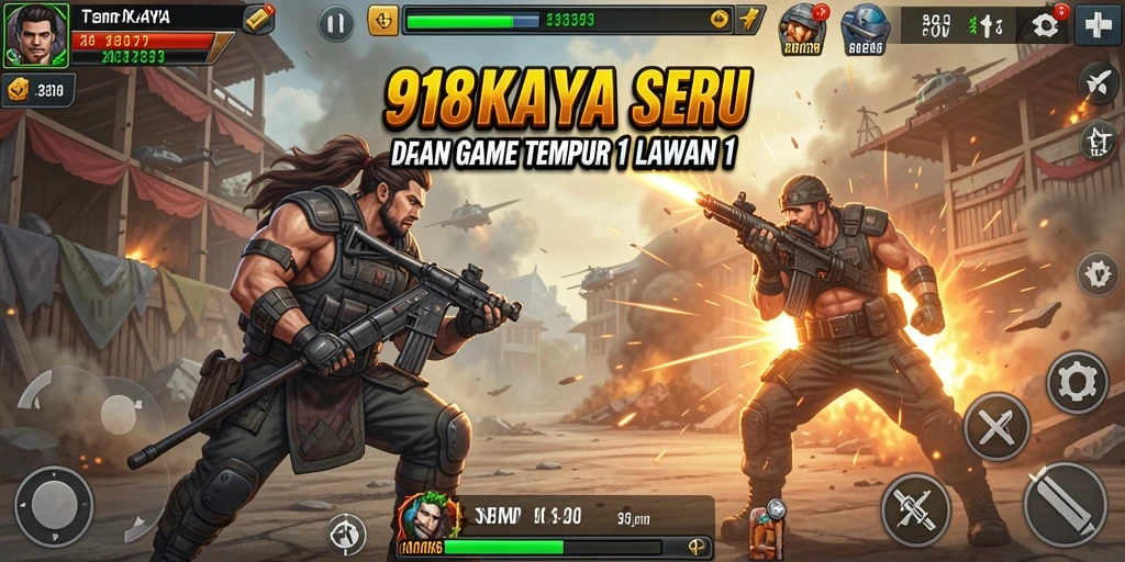 Antarmuka gameplay 1 Lawan 1 yang menegangkan di 918KAYA.