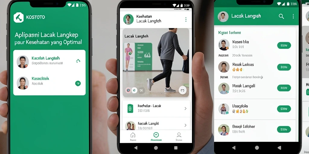 Tampilan antarmuka aplikasi KOSTOTO yang sederhana dan informatif.