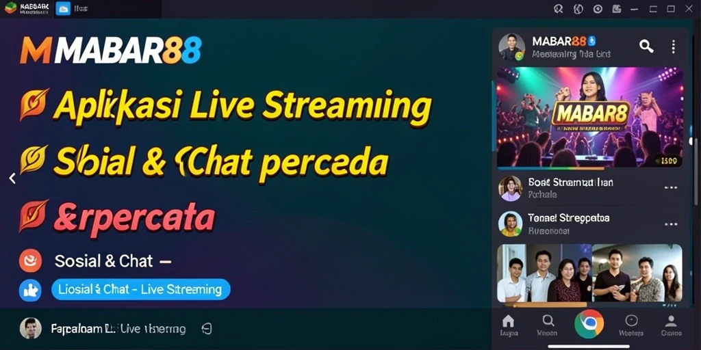 Antarmuka MABAR88 dengan fitur Live Streaming yang menarik dan interaktif.